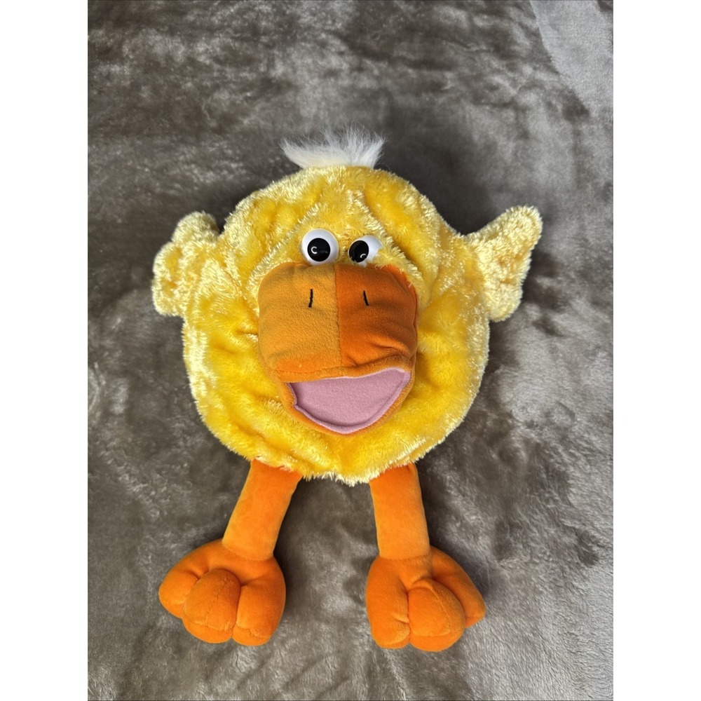 Dan Dee Collectors Choice Duck Hand Puppet Plush With Sound 14" SEE VIDEO